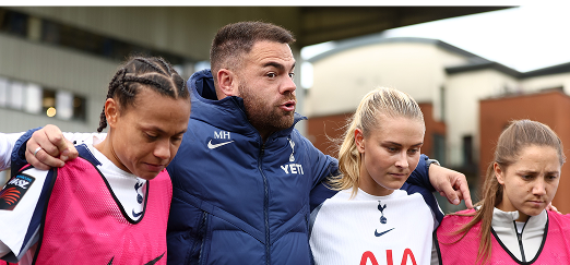 Fan outside the spurs stadium